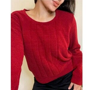 Vintage 90’s Women’s Sweater Pullover Red Covington M 10/12